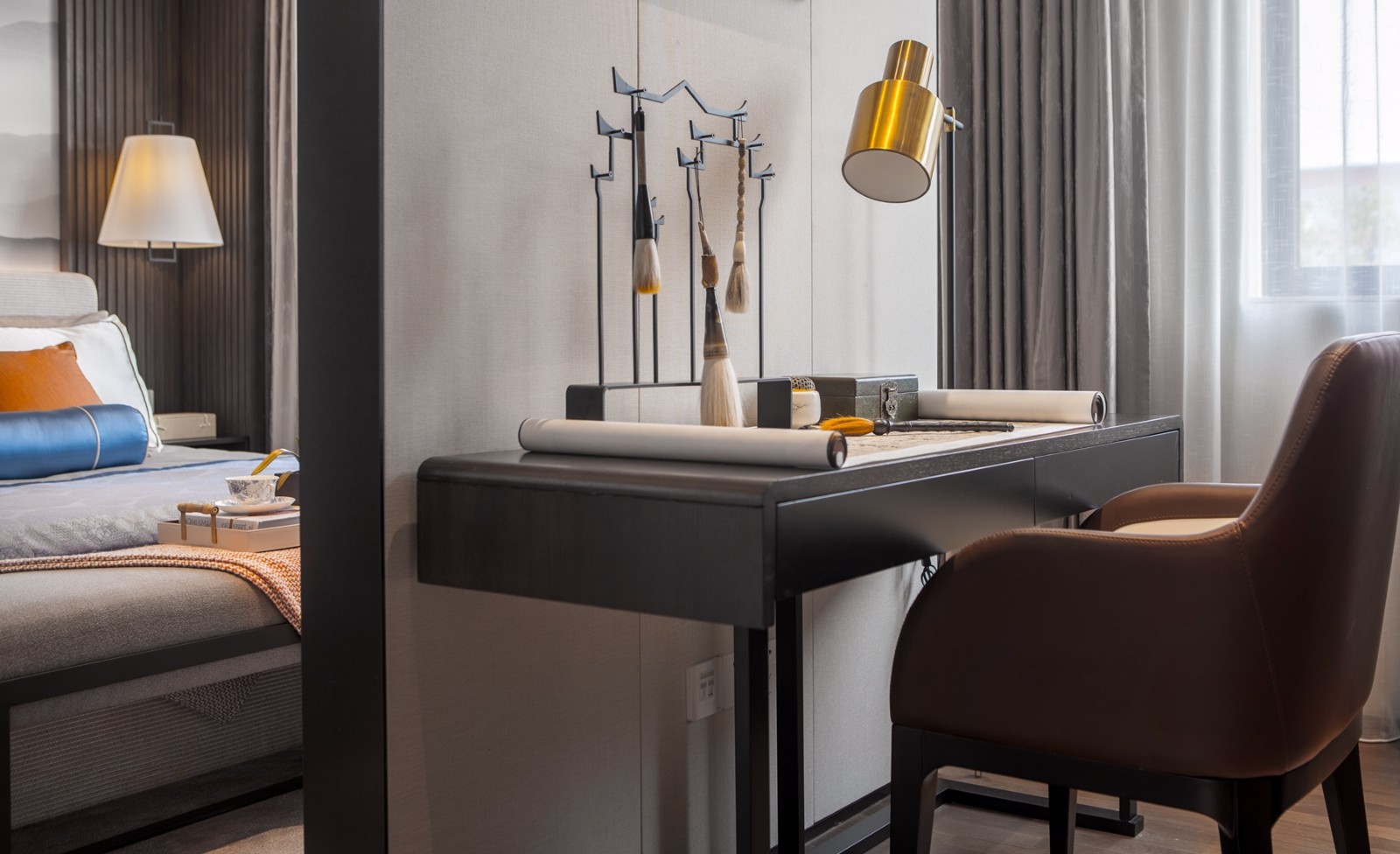 龍湖九里晴川-現(xiàn)代簡約-臥室設(shè)計效果圖