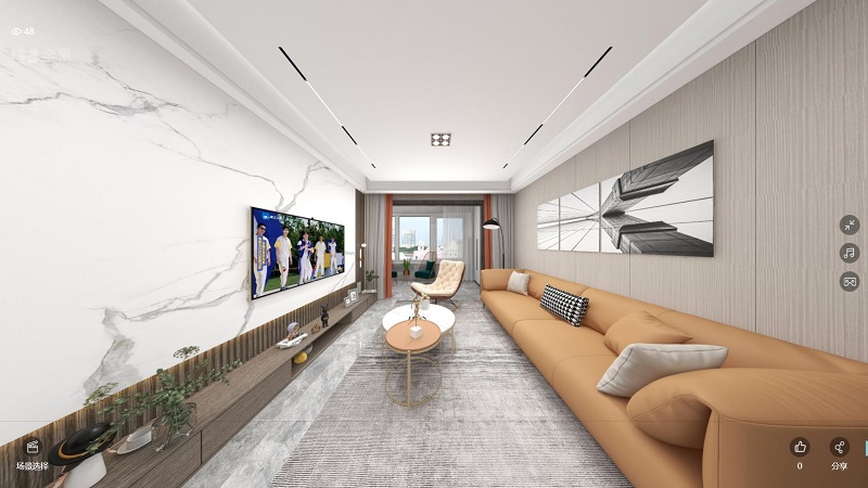 龍湖九里晴川-現(xiàn)代簡(jiǎn)約-臥室設(shè)計(jì)效果圖